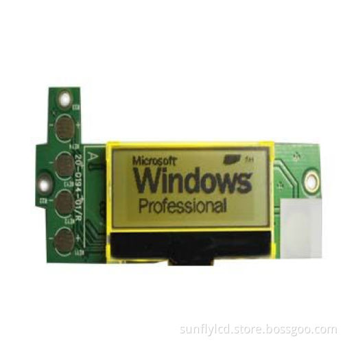 Monochrome FSTN 144 x 6 Dots Graphic LCD Display, Custom-made with Keys, 3.3V Module